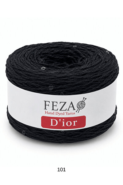 FEZA GROUP Dior Fantezi Pullu El Örgü İpliği, 100 gr, 310 m