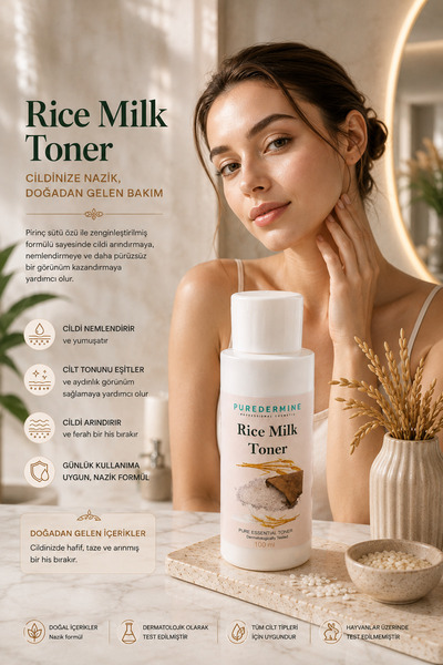 Puredermine Pirinç Milk Tonic & Daha Aydınlık, Daha Pürüzsüz, Daha Canlı Bir ...