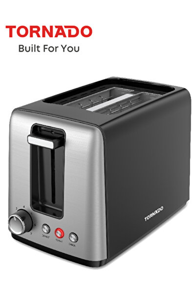 Tornado Toaster 2 Slice, 700W, 7 Browning Settings, Reheat/Cancel/Defrost, Black TTA01118-GS