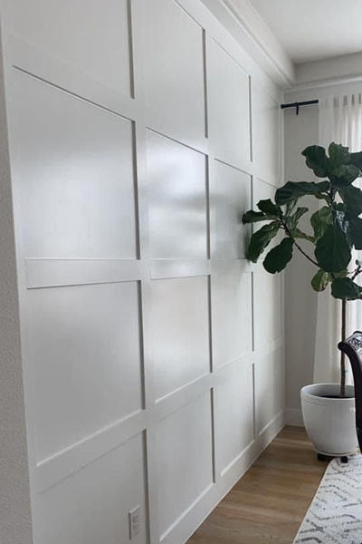 yhfoto Beyaz Duvar Çıtası 1 Paket (100 ADET) 25 × 4 Cm Dekoratif Şerit Duvar Çıtası Boyanabilir Mdf