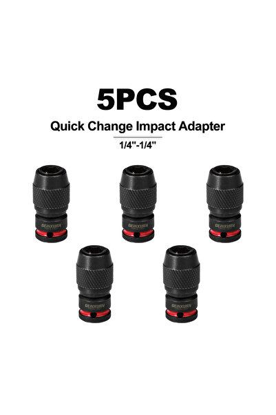 choice2 5PCS Geinxurn Impact Screwdriver Bit Holders,1/4-Inch Square Drive to...