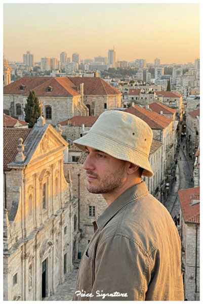 PIECE SIGNATURE 100% Cotton, Washable Bucket Hat for Men and Women (58-59 cm)