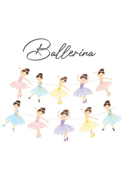 Le Mabelle Raznobojni banner za zabavu sa temom balerina