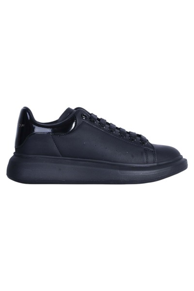 moda ayakkabım Moda Ayakkabı Bst-150 Black Leather Comfortable Men's Sneaker ...