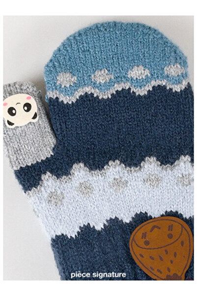 PIECE SIGNATURE 100% Acrylic Baby Boy Gloves (1-3 Years Old)