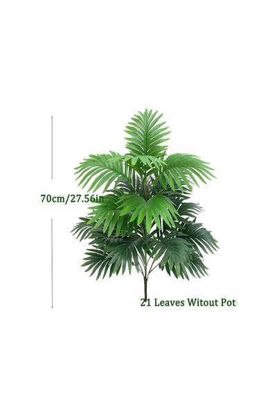 choice2 70cm 21 leaves 60-80cm Tall Artificial Palm Tree Fake Monstera Plants...