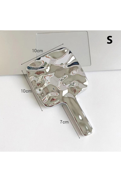 Choice1 S C4038A Electroplating Handle Makeup Mirror - Portable Square Hand M...