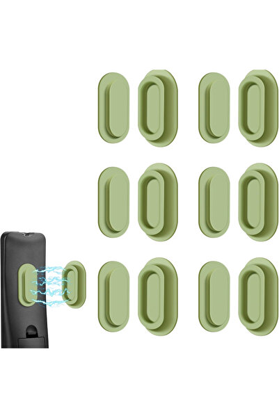 Choice4 green 6 Pack Magnetic Remote Control Holder Wall Mount Soft Silicone ...