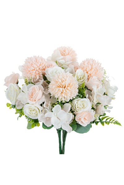 Choice13 1pc Light Yellow Artificial Flowers Rose Chrysanthemum Silk Bridal B...