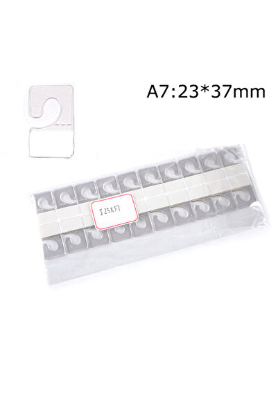 Choice A7 100Pcs PVC Slot Hole Adhesive Hang Tabs Hook Merchandise Package Bo...