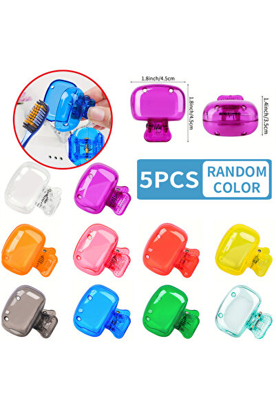 Choice 5pcs 5pcs Household Toothbrush Storage Clip - Portable Travel Toothbru...