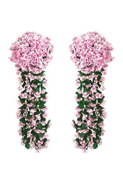 Choice4 1pc Pink 1PC Artificial Flowers Long Vine Rose Home Wedding Outdoor g...