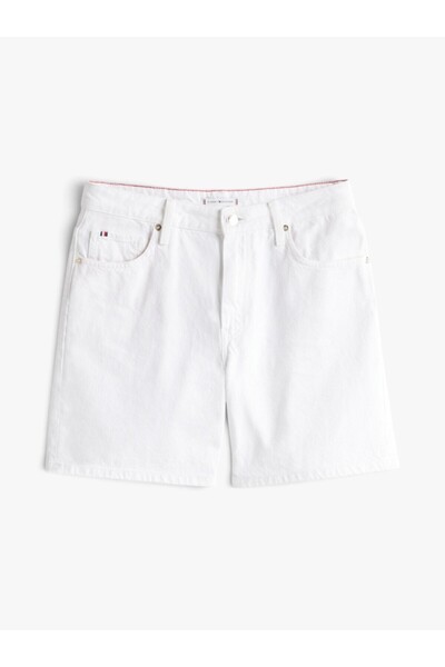Tommy Hilfiger DNM STRAIGHT SHORT RW شورت قصير أبيض WW0WW45924YCF