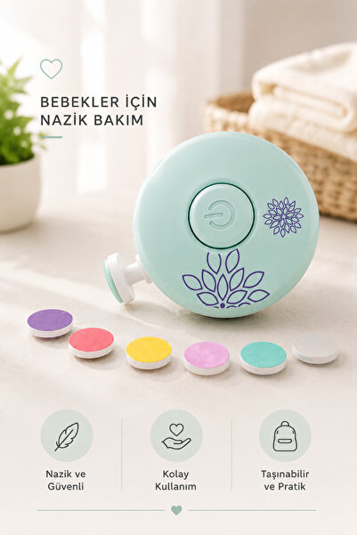 TWOX Yenidoğan Manikür Pilli Dönerli Bebek Bakim Tırnak Kesme Ve Törpülme Makinesi