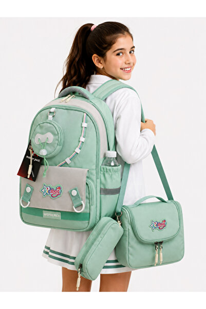 Bevitton 519 First School Bag Luxury Water Resistant 3-Piece Set Girl's Prima...