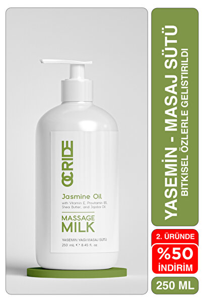 OCRIDE Doğal Yasemin Yağı Masaj Sütü 250 ml – Canlandırıcı ve Nemlendirici Ba...