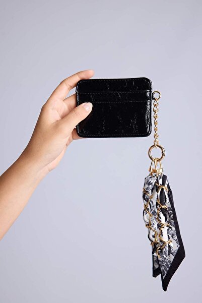 DeFacto Women's Faux Leather Black Card Holder I2528Axns
