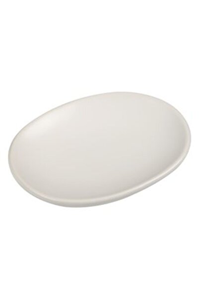BAMI NETWORK Suport sapun ceramic ecru oval 12.5x9.5x2cm