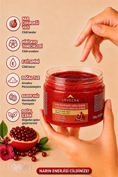 LOVECRA 290Gr Body Scrub - Hand Care and Purifying Repairing Body Scrub from ...