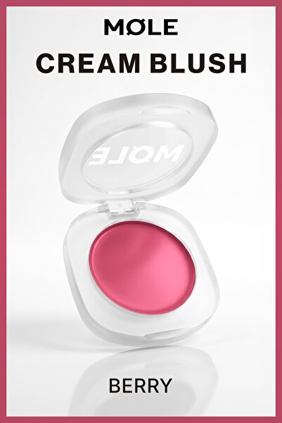 MQLE Cream Blush Krem Allık - Yüksek Pigmentli Mat Blush - Berry