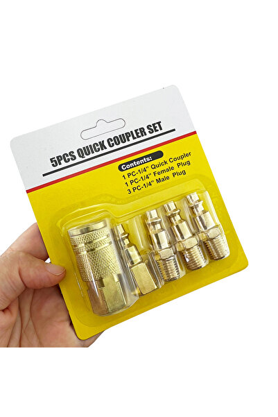 Choice 5pcs 5Pcs NPT Thread Pneumatic Quick Connector Rapiditie For Air Hose ...