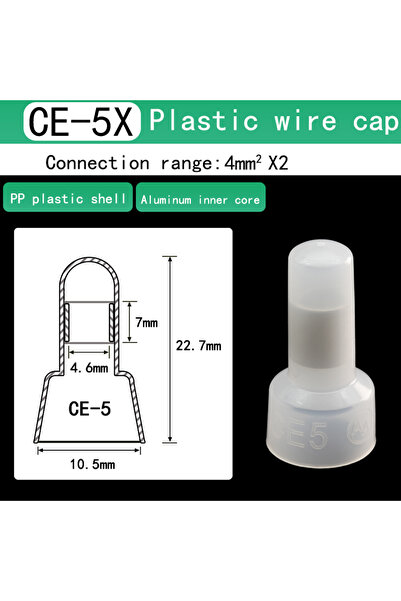 Choice4 CE5-100PCS 120 Pcs Closed End Crimp Connectors, 22-16/16-14/12-10 Gau...