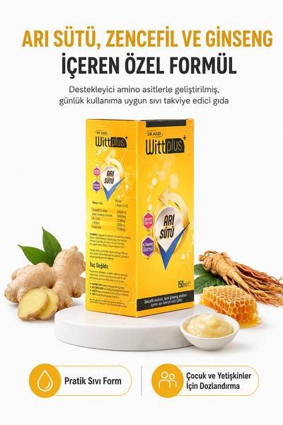DR HADI Wittplus Arı Sütü 150ml