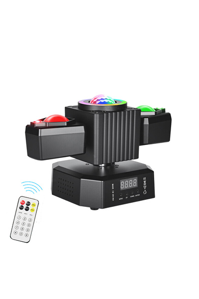 Choice EU Plug Beam Laser Ball Disco LED Beam Moving Head Light Wireless Remo...