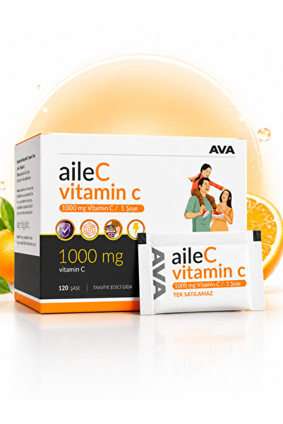 AVA Aile C Saf 1000 mg C Vitamini Katkısız 120 Adet Saşe Yetişkin Çocuk Aile ...