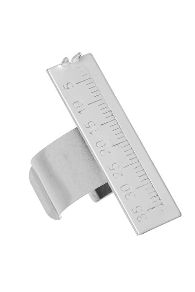 Choice 1PCS Stainless Steel Dental Finger Ruler Dentist Endodontic Span Measu...