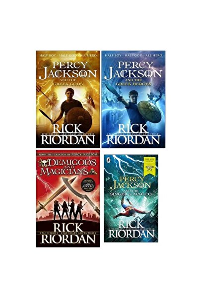 PUFFIN Rick Riordan Collection 4 Books Set (Percy Jackson and the Greek Gods,...