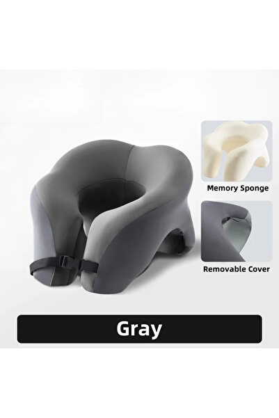Choice Light Grey Portable U-shaped Travel Pillow Memory Foam Sleeping Pillow...