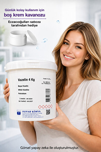 Suvar Kimya SAF VAZELİN 4 KG