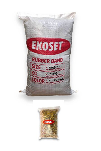 ekoset 50mmx5mm Wide Rubber Pack Pack Packing Tire 12kg Box (50x5)