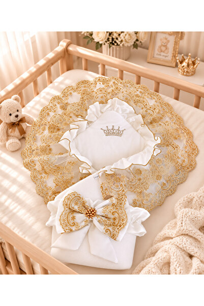 Tomuycuk Sahra Soylu Gold Baby Swaddle Unisex Baby Outer Swaddle Blanket Hosp...