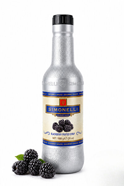 Simonelli Böğürtlen Aromalı Meyve Püresi 1000 g (1 kg) - Smoothie, Kokteyl ve...