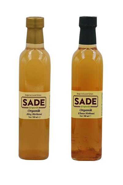 Sade Organik Organik Alıç Ve Elma Sirkesi 500 ml