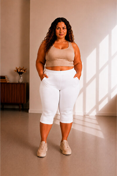 sngl tekstil Plus Size Women Capri 3XL 4XL 5XL 6XL 7XL 8XL