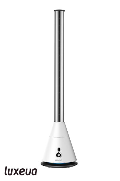 Luxeva Nexa White Slim Tower Bladeless (Pervanesiz) Turboşarj Soğutucu Vantil...
