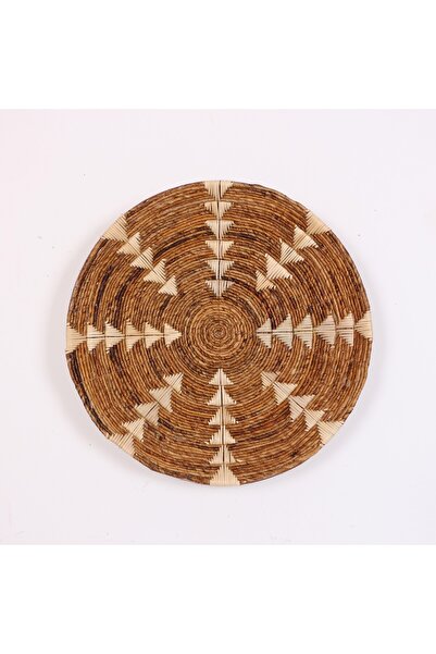 Mylamp Kaunos 75 x15 cm Çap- Doğal Abaka Duvar Tabağı