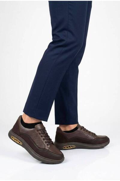Dropland Brown Men's Casual Genuine Leather Comfortable Shoes Lightweight Ort...