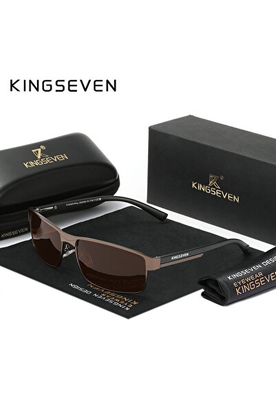 Choice1 Brown KINGSEVEN Men Polarized Sunglasses Driving UV400 High Quality G...