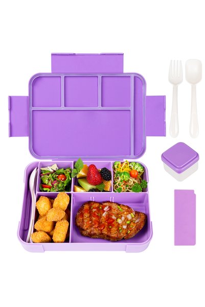 Choice 1 5 Purple Bento Lunch Box for Kids Adult Student Bento Boxes Lunch Co...