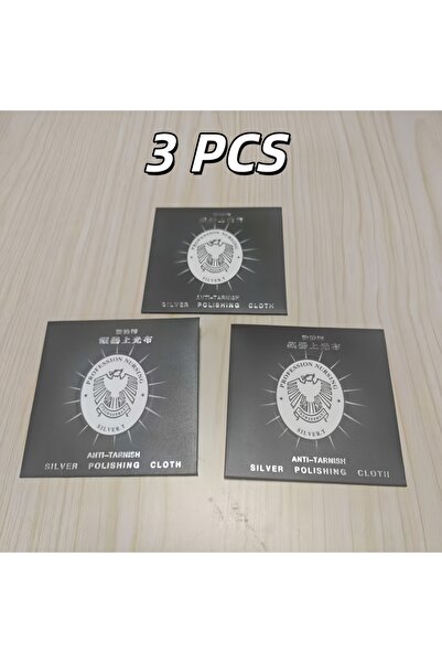 choice2 3 Pcs Silver Polishing Cloth Anti-Tarnish Cleaning Cloth for Gold & S...