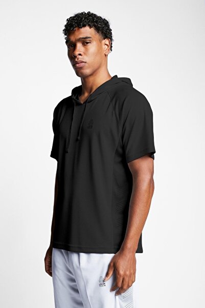 Lescon Men's Short Sleeve Hooded Sweatshirt 23b-1027