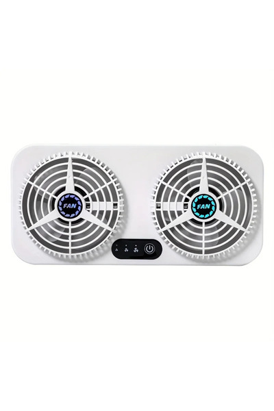 Choice WHITE New USB Car Cooling Fan Car Exhaust Fan Window Fan Cooling Radia...