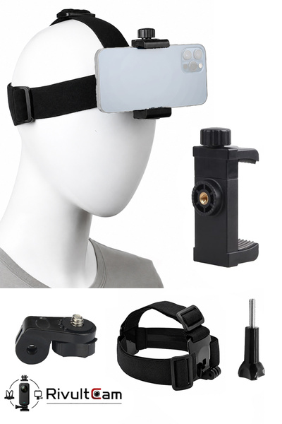 RivultCam Ayarlanabilir Aksiyon Kamera Kafa Bandı Head Strap GoPro Hero, DJI ...