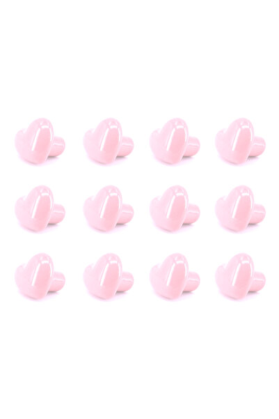 12 Adet Pembe Renk Kalpli Kulp