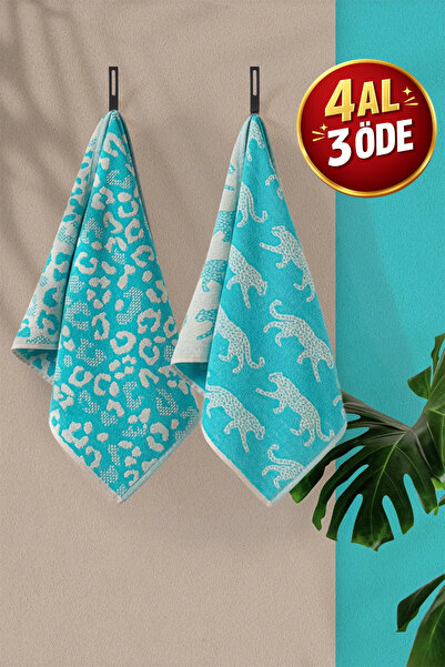 Coton Delux Set od 2 100% pamuk ručnika za ruke/lice - 50x70 cm – Sa leopard ...