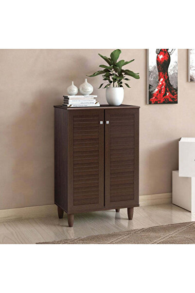 Adore Pantofar SANTΟ, 10 - 12 perechi, nuc, 60x35x92 cm - Nuc